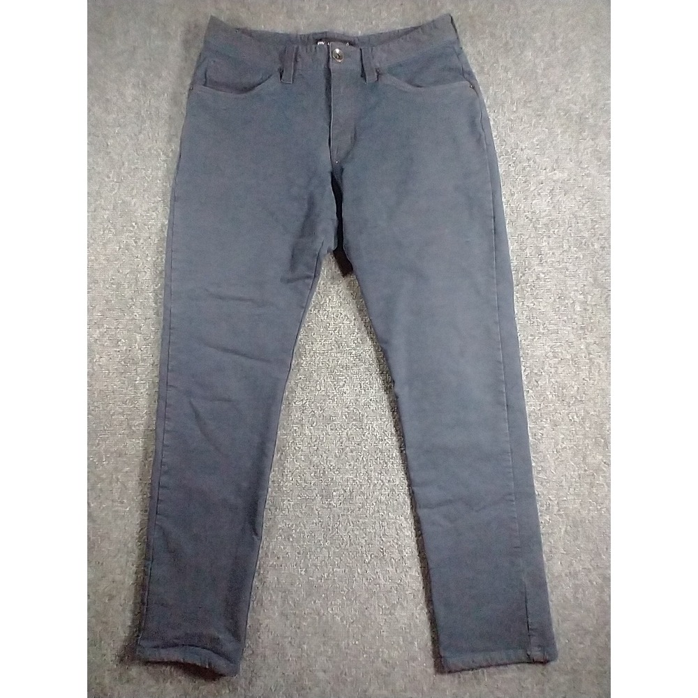 Travis Mathew Mens 32 Slate Blue Fleece lined Stretch Straight Leg Pants Golf